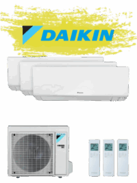 Aire Acondicionado Daikin Sensira 3x1 3MXF52A (3ud) CTXF25F + CTXF35F