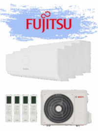 Aire Acondicionado Fujitsu AOY80M4-KB 4X1 Configurable + (4ud) ASY25MI-KMCC +ASY35MI-KMCC