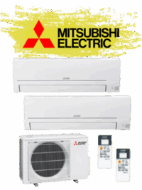 Aire Acondicionado Mitsubishi Electric 2x1 MXZ-2HA40VF (2ud) MSZ-HR25VF